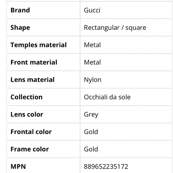 GUCCI Cat Eye Sunglasses GG0538S - Picture 10 of 11